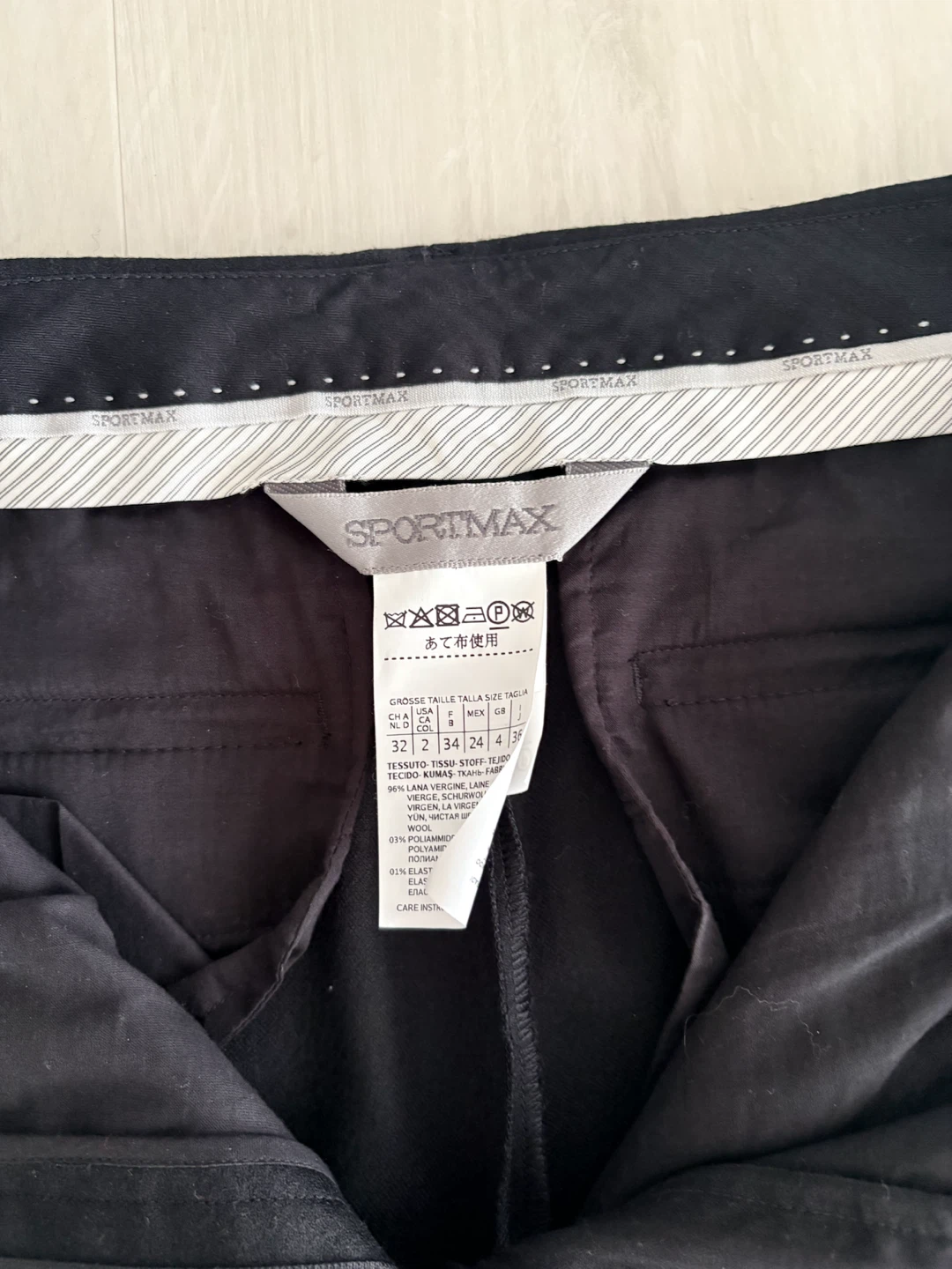Max Mara SPORTMAX Lorian Black Trousers - Size 36 - photo 4