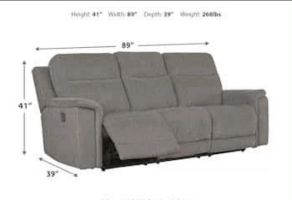 Ashley’s Electric reclining sofa - photo 3