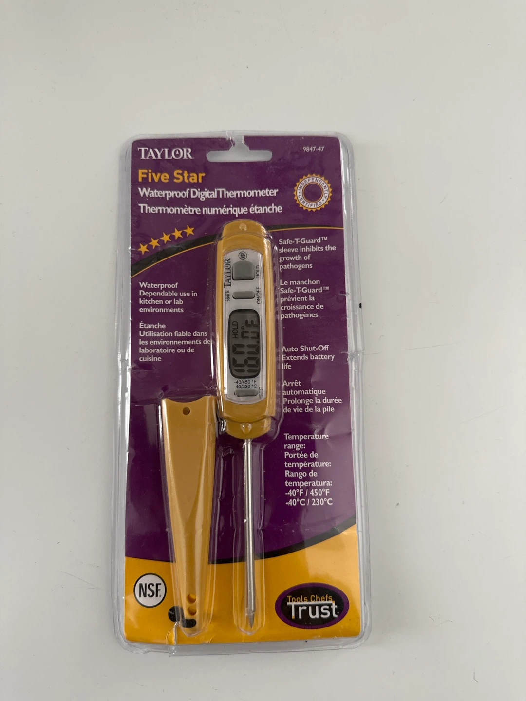 TAYLOR Five Star Waterproof Digital Thermometer