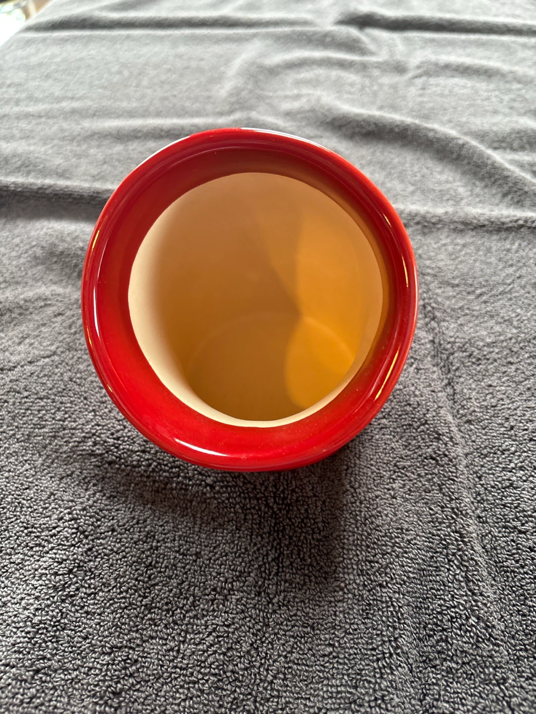 Emile Henry Red Ceramic Salt or Pepper Holder - photo 2