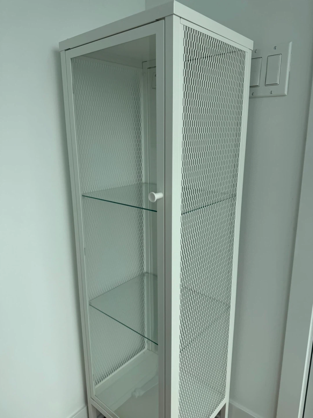 IKEA Fabrikor Glass Door Cabinet White