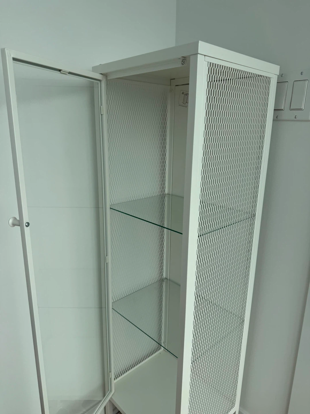 IKEA Fabrikor Glass Door Cabinet White - photo 2