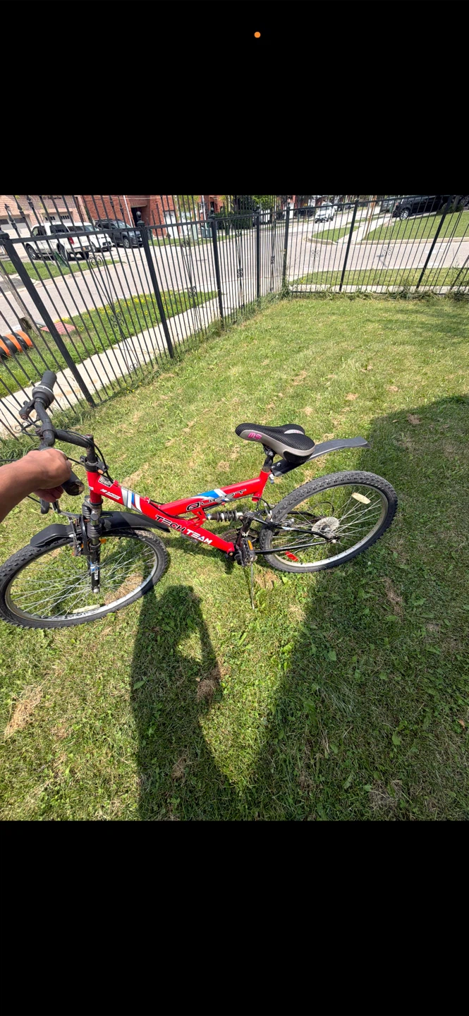 Red and black Mountain Bicycle - photo 2