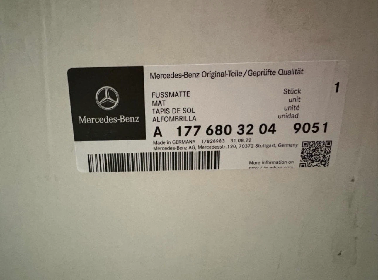 Mercedes-Benz Floor Mats set of 4 - photo 4