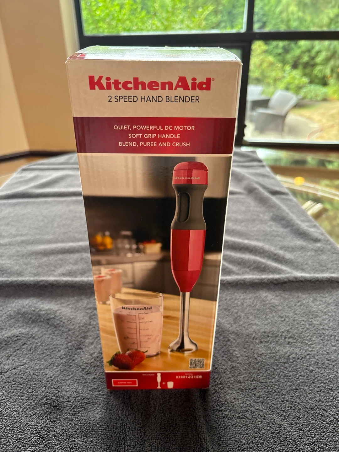 KitchenAid 2-Speed Hand Blender Empire Red KHB1231ER