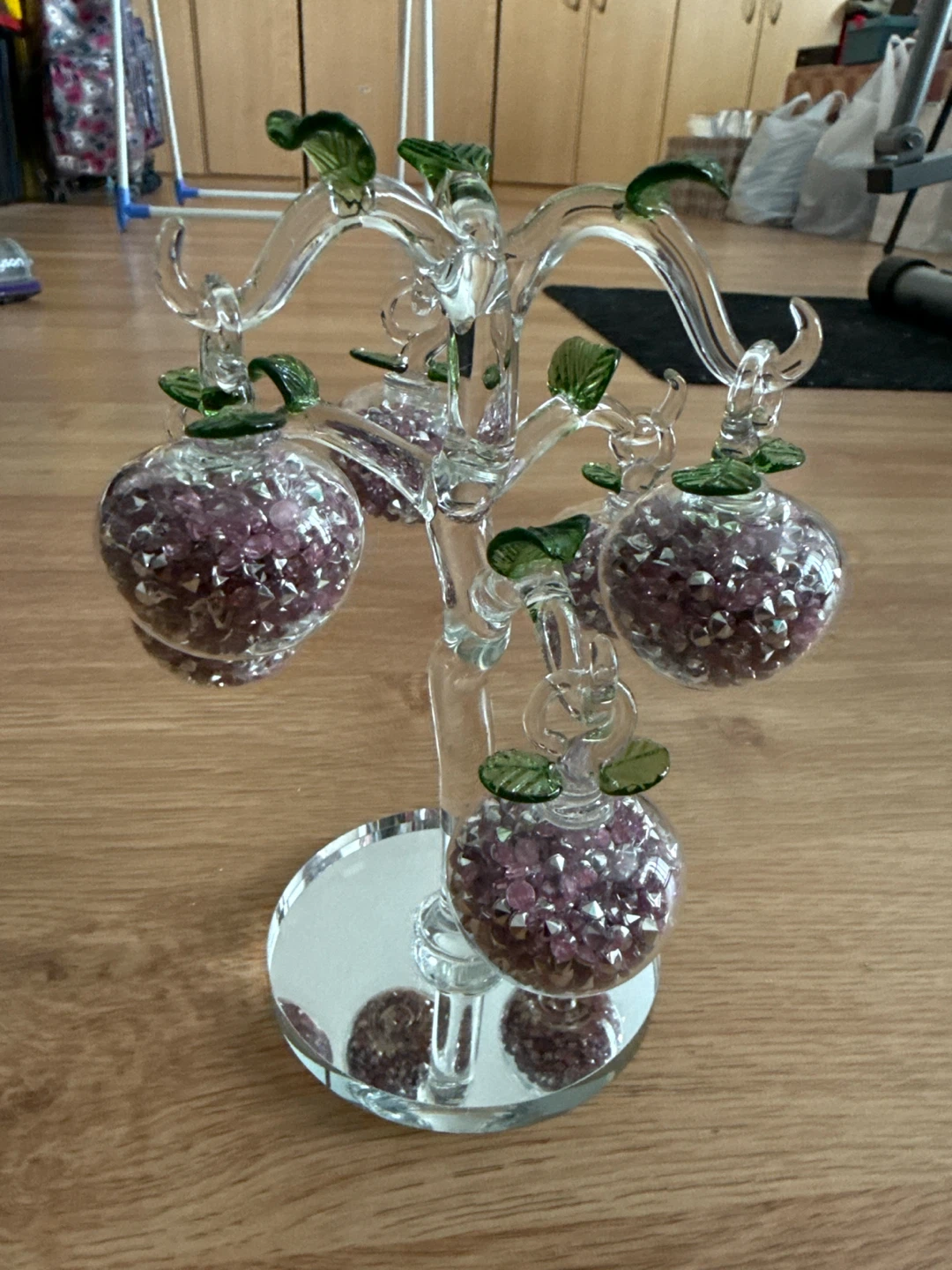 Glass Apple Tree Display