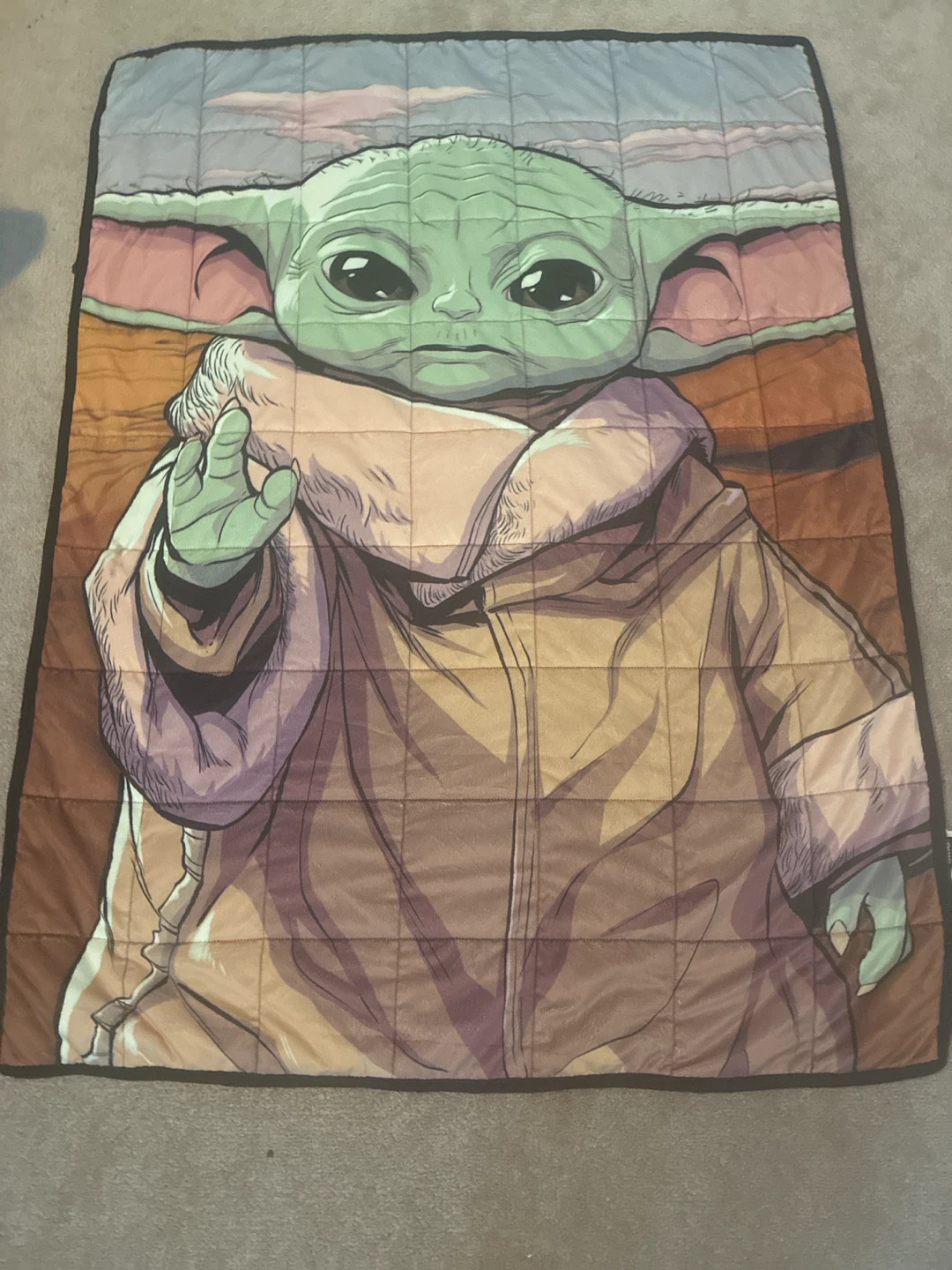 Star Wars The Child Grogu Quilted Throw Blanket