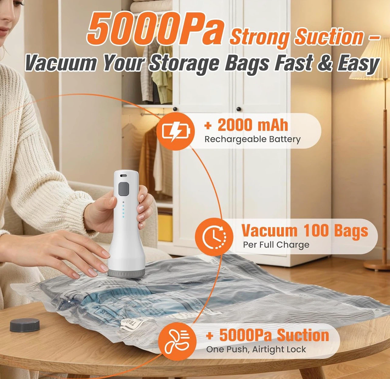 Vacuum Sealer Pump for Storage Bags - photo 2