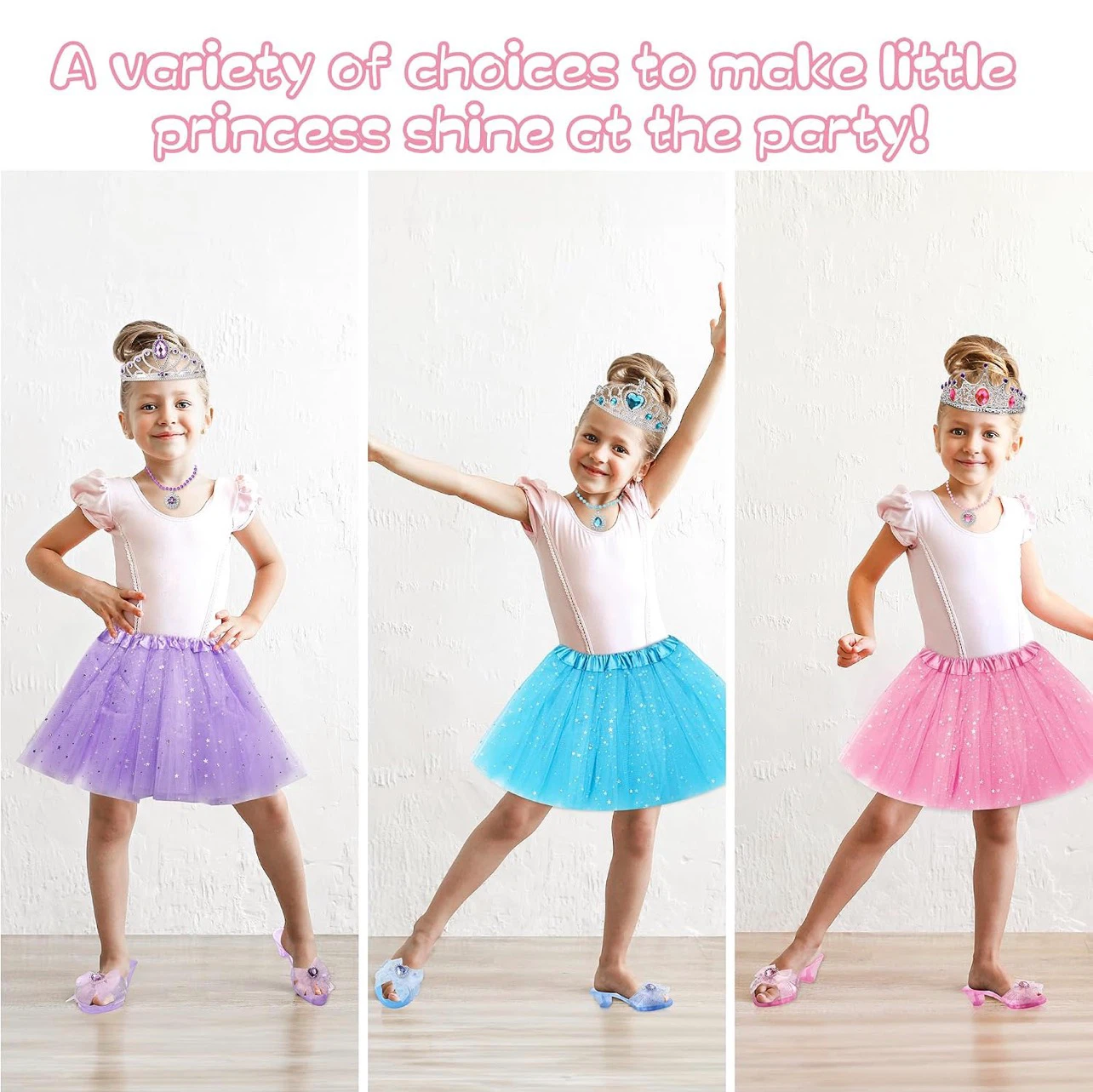 Princess Dress Up Trunk with Tutu, Crowns, Jewelry & Shoes - photo 4