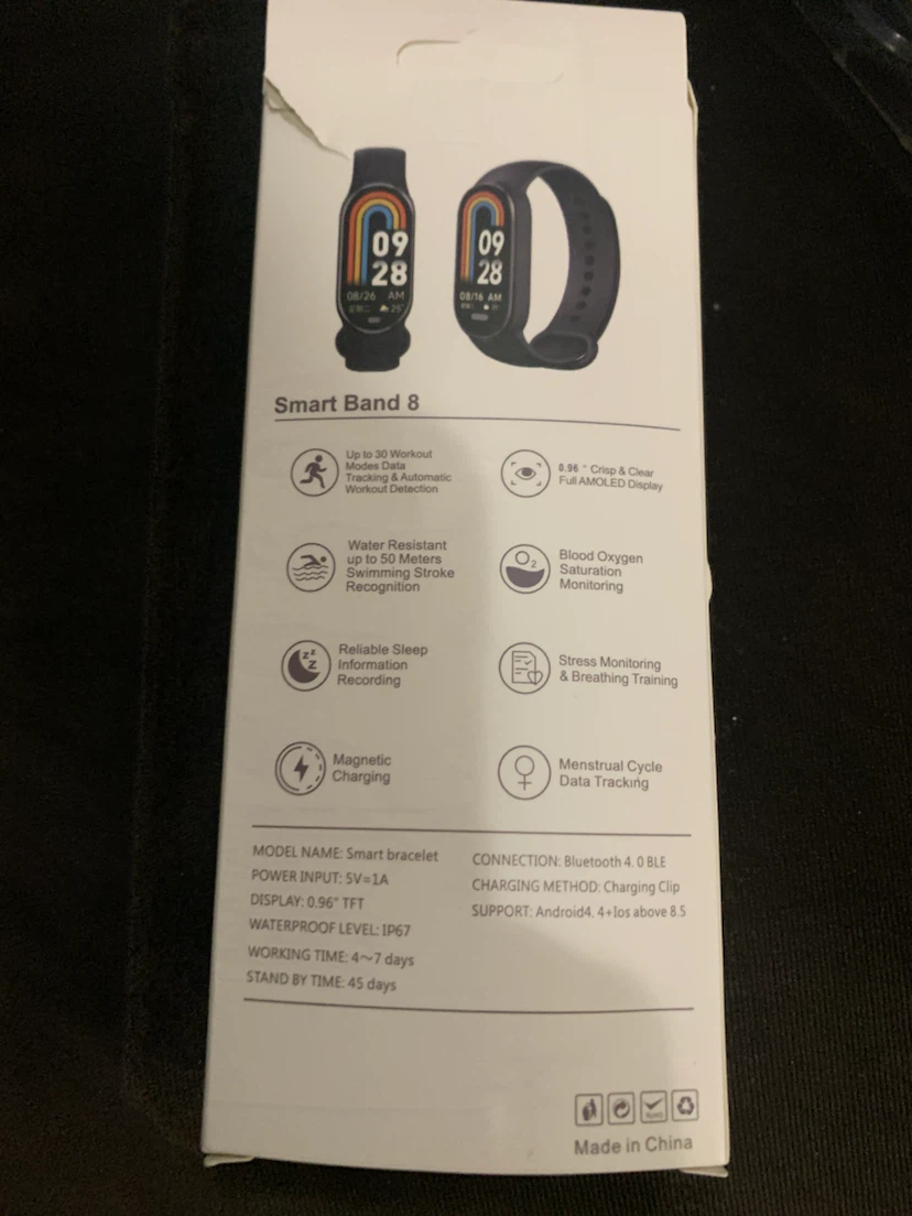 Xioxmi Smart Fitness Band 8 Incl. Pink & Black Bands - photo 2
