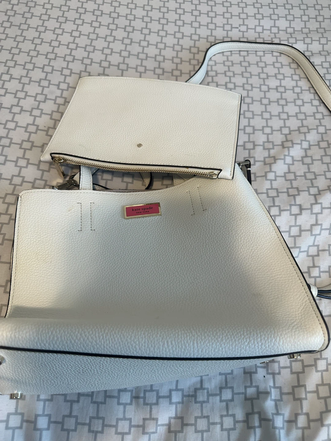 Kate Spade White Leather Purse