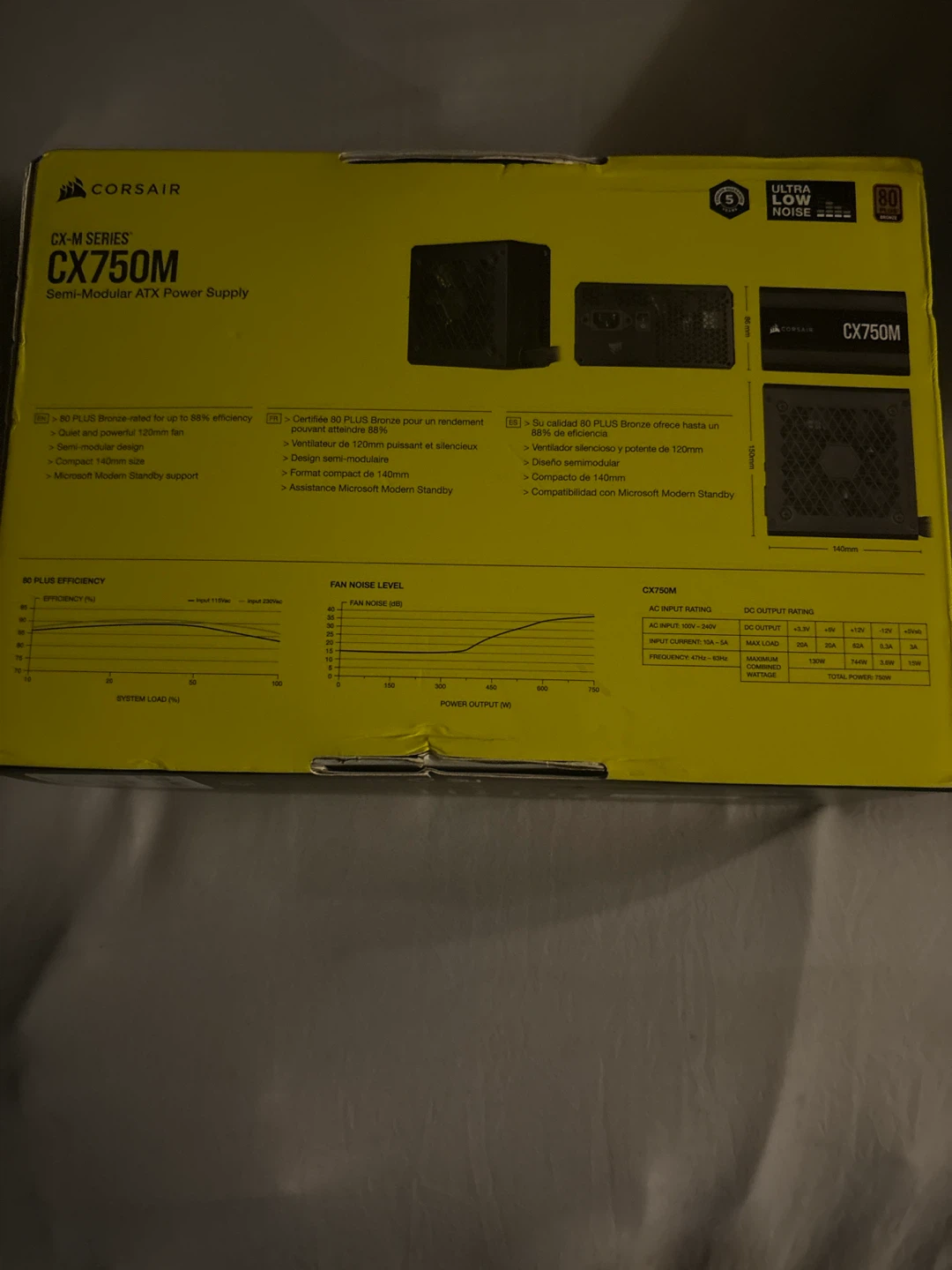 Corsair CX750M Semi-Modular ATX Power Supply - photo 2