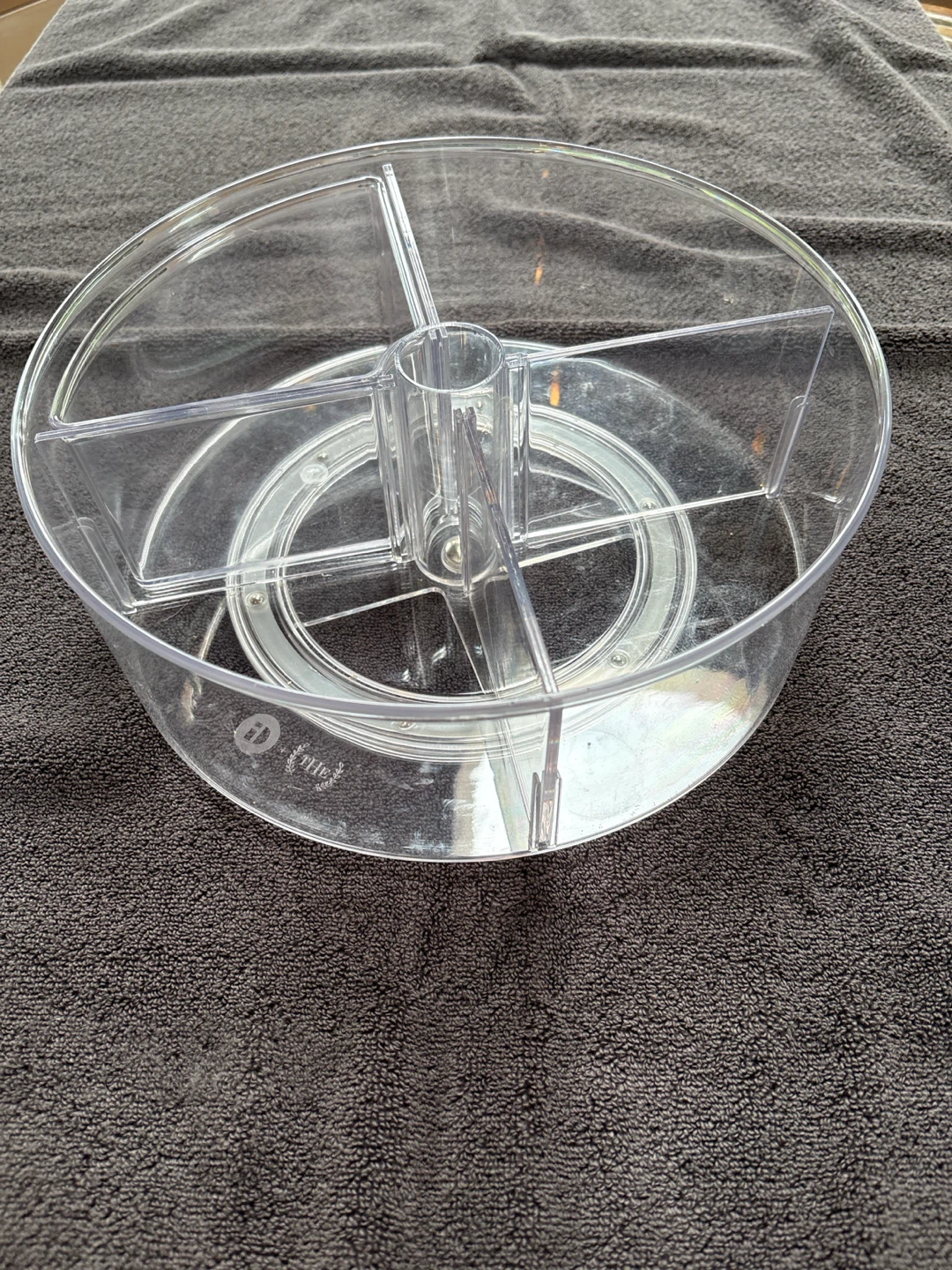 Clear Rotating Organizer Tray