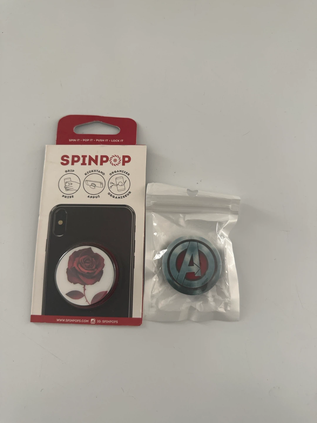 Spin Pop Avengers Logo Phone Grip Holder