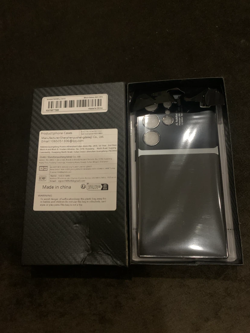 Galaxy S24 Ultra Black AI Autofocus Lens Protector
