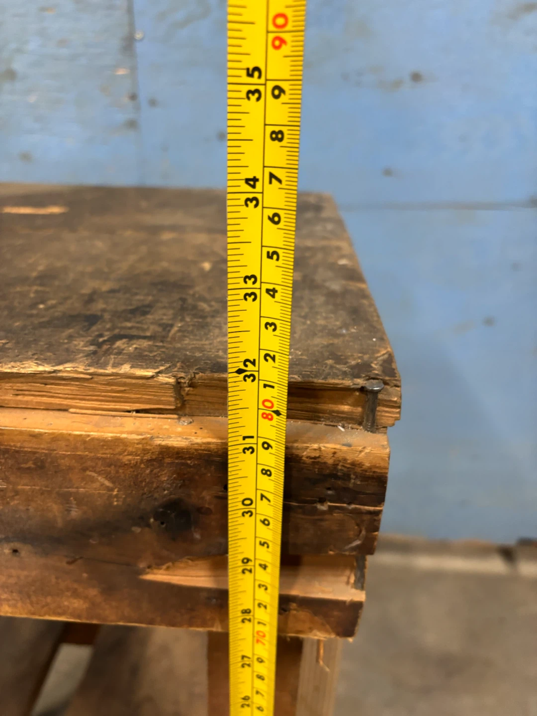 Rustic Wooden Side Table - photo 4