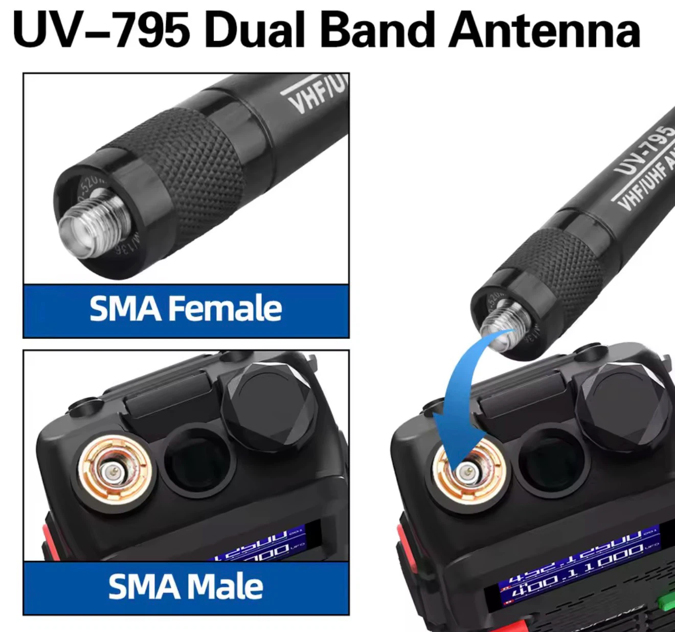 UV-795 VHF/UHF Dual Band Antenna - photo 3
