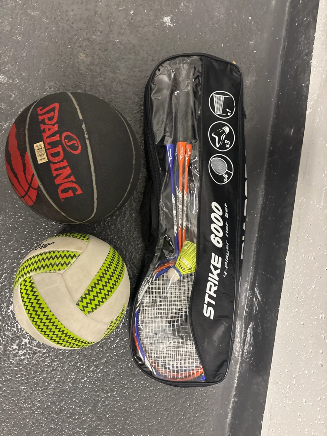 Spalding Basketball, Volleyball, and Badminton Set - photo 2