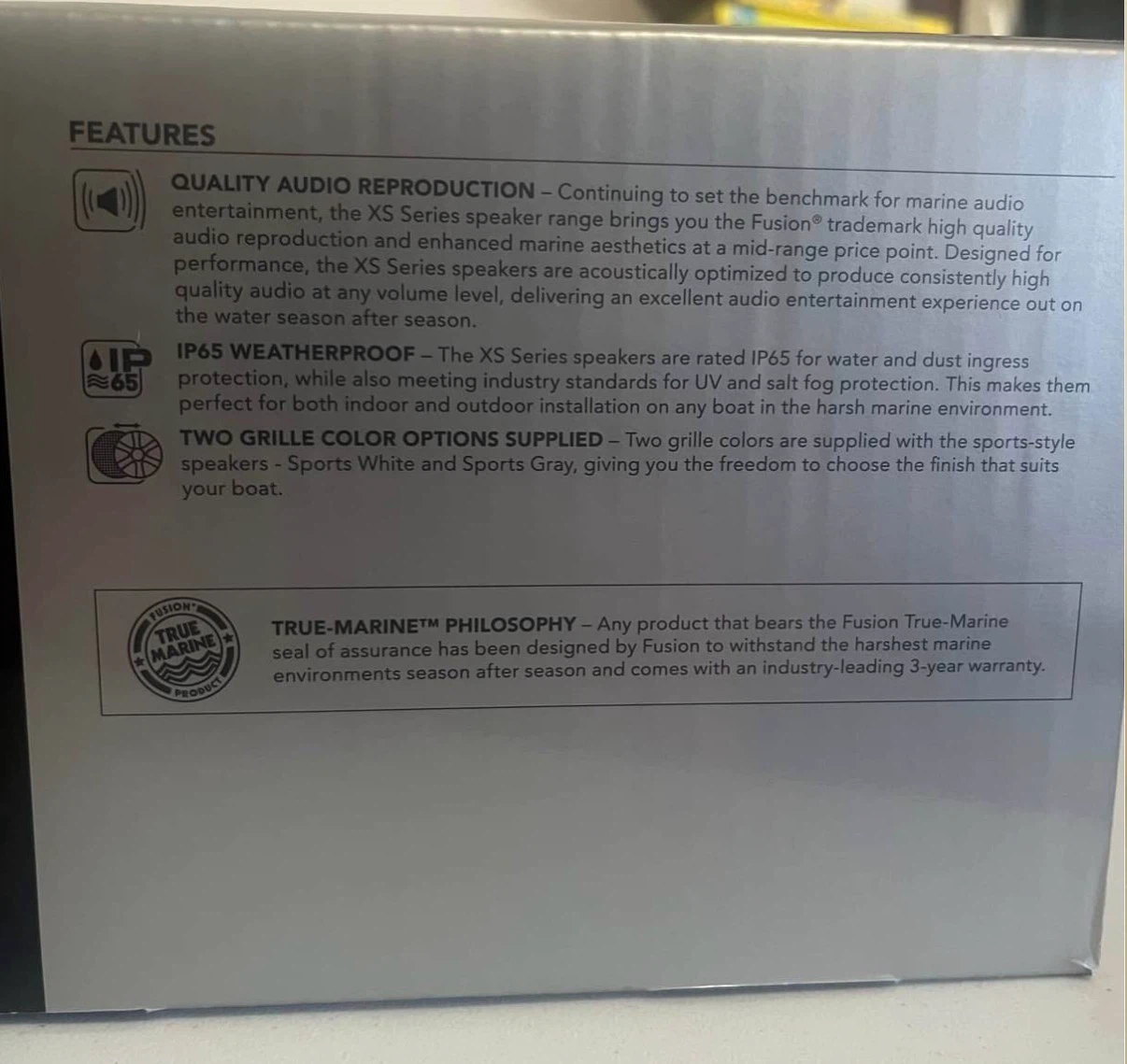 Fusion 7.7" XS Series Marine Sports Speakers (Pair) - photo 3