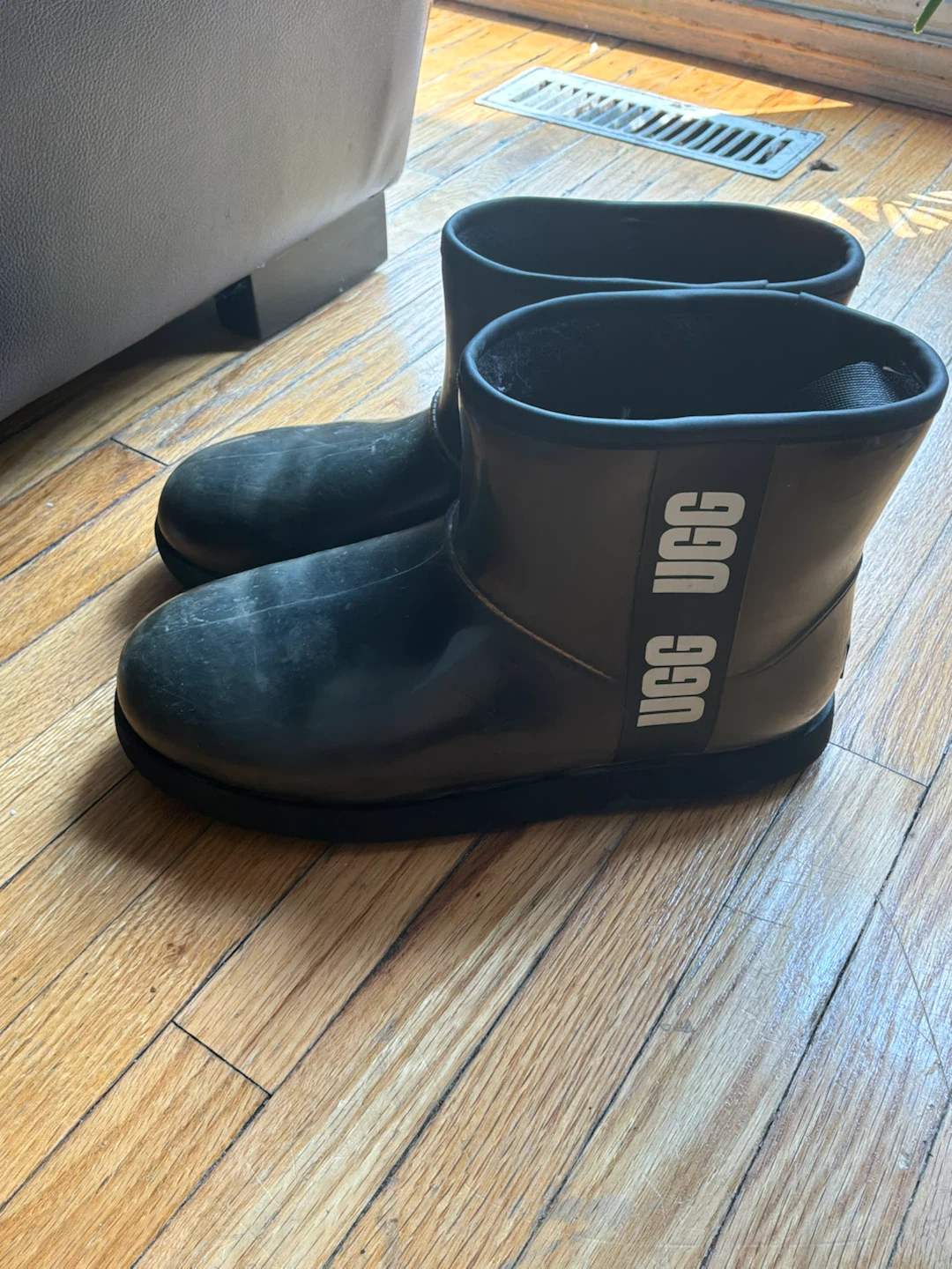 UGG Black Rain Boots