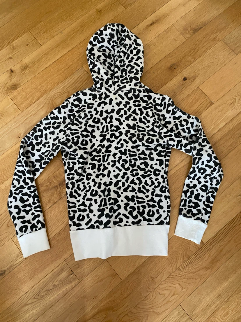 Zip-up Hoodie with Leopard Print - photo 2