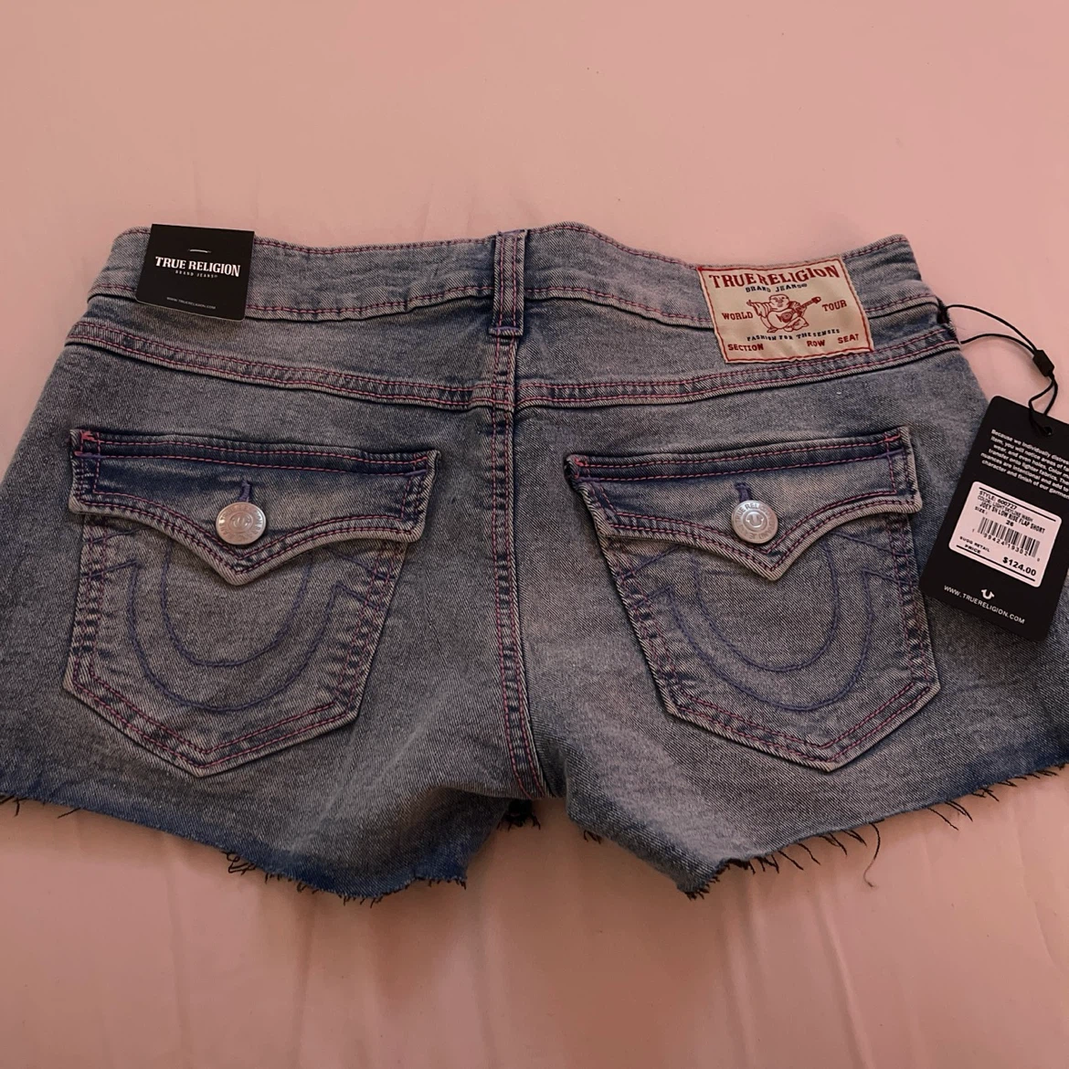 True Religion Joey Low Rise Cut-Off Shorts Size 26