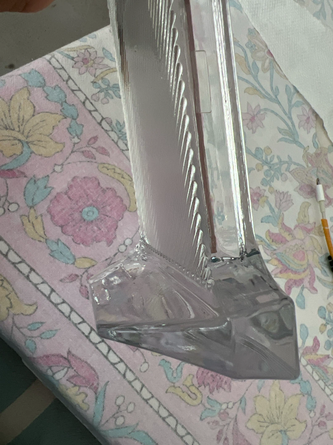 Mikasa Clear Crystal "Number One" Picture Frame - photo 3