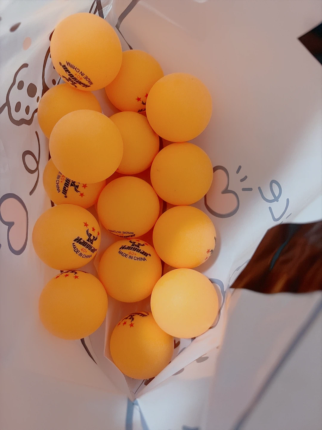 Hanyuan Ping Pong Balls-15 pieces