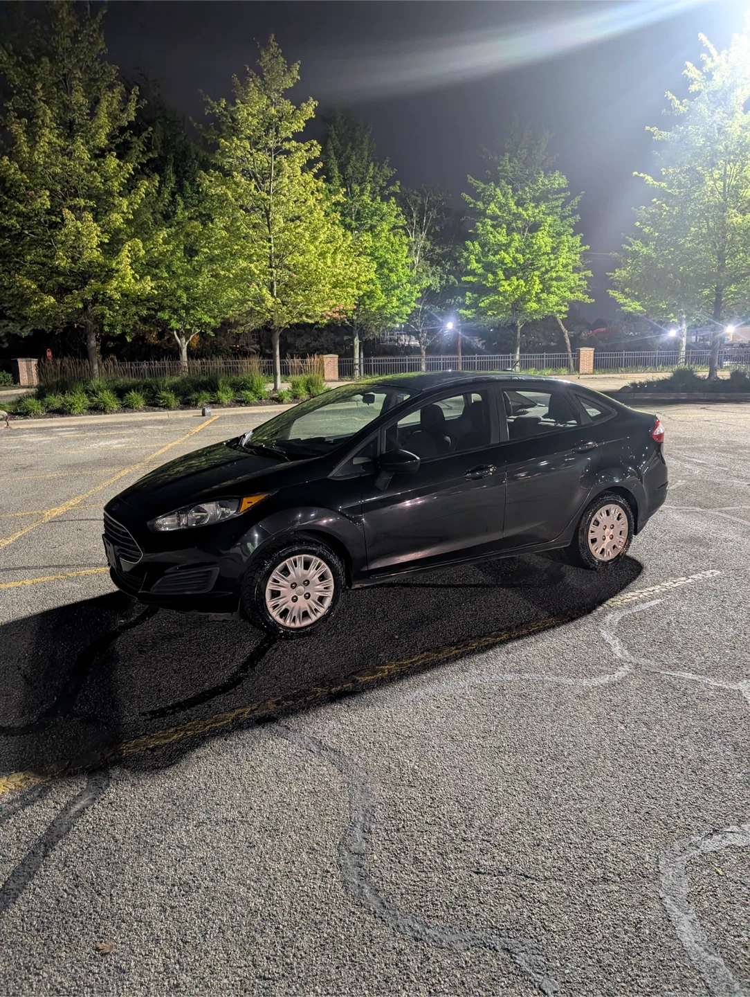 Black Ford Fiesta Sedan