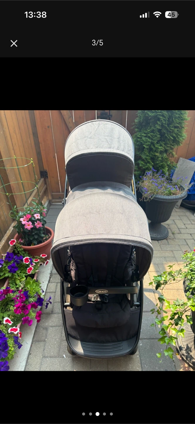 Graco Double Stroller - Grey - photo 3