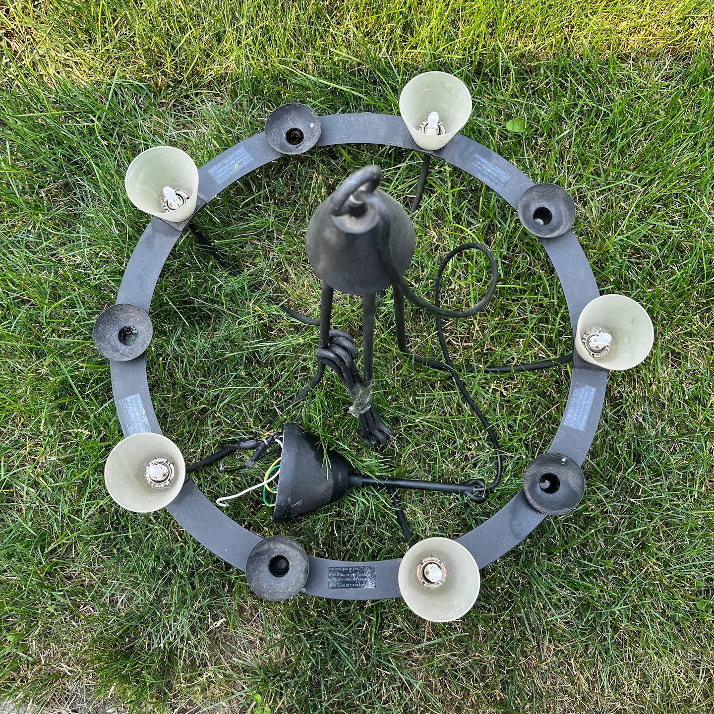 Black Chandelier with 10 Lights - photo 2