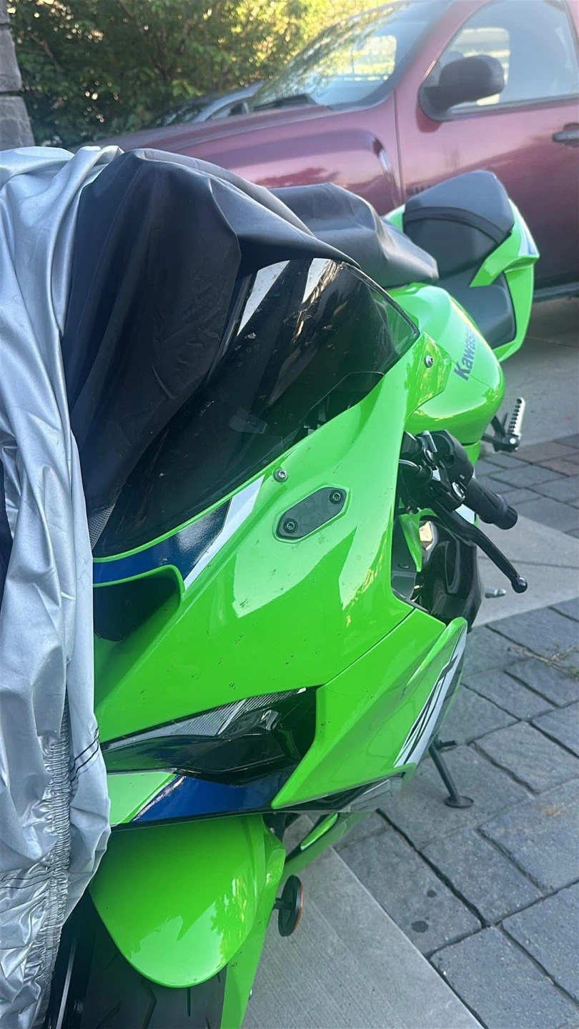 Kawasaki block off mirror