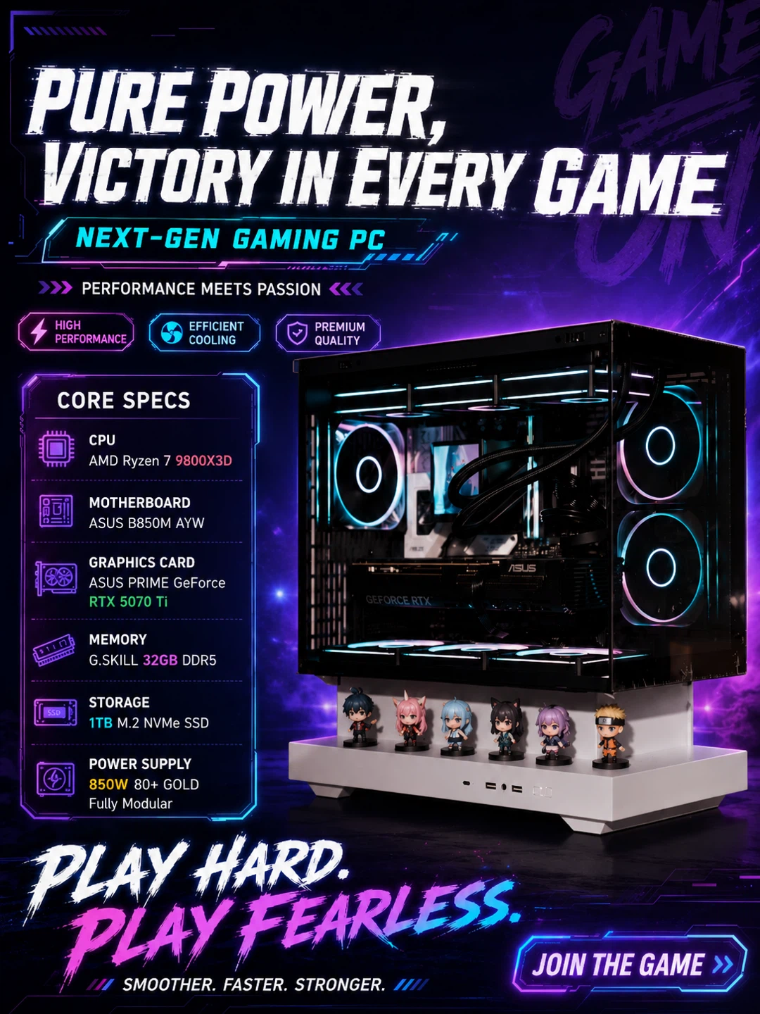 9800X3D + RTX 5070 Ti | 32GB DDR5