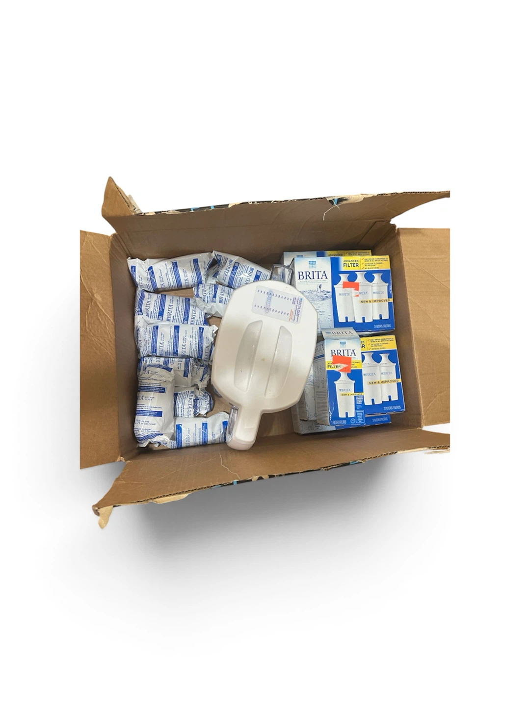 32 Brita Water Pitcher Filters + Pitcher Reservoir (Brand New)