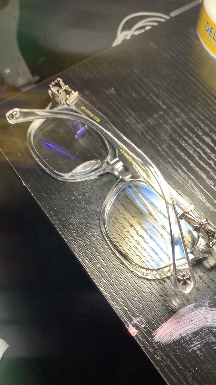 CLEAR CHROME HEARTS GLASSES *NO BOX - photo 2