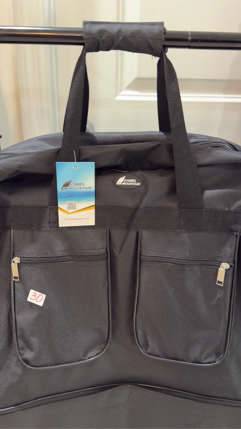 Camel Mountain Black Rolling Duffle Bag - photo 5