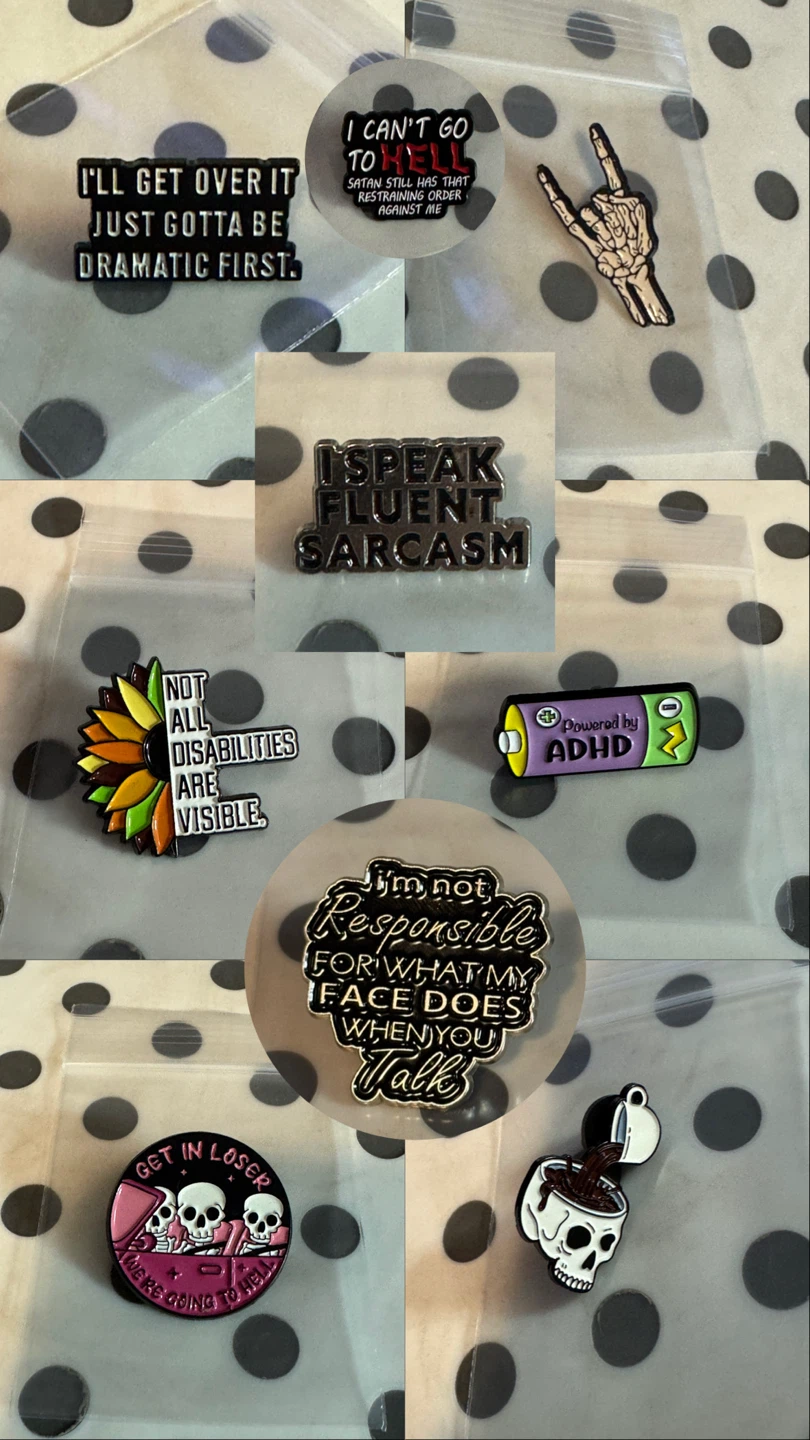 Enamel Pins Set - Assorted Designs - $2 EACH