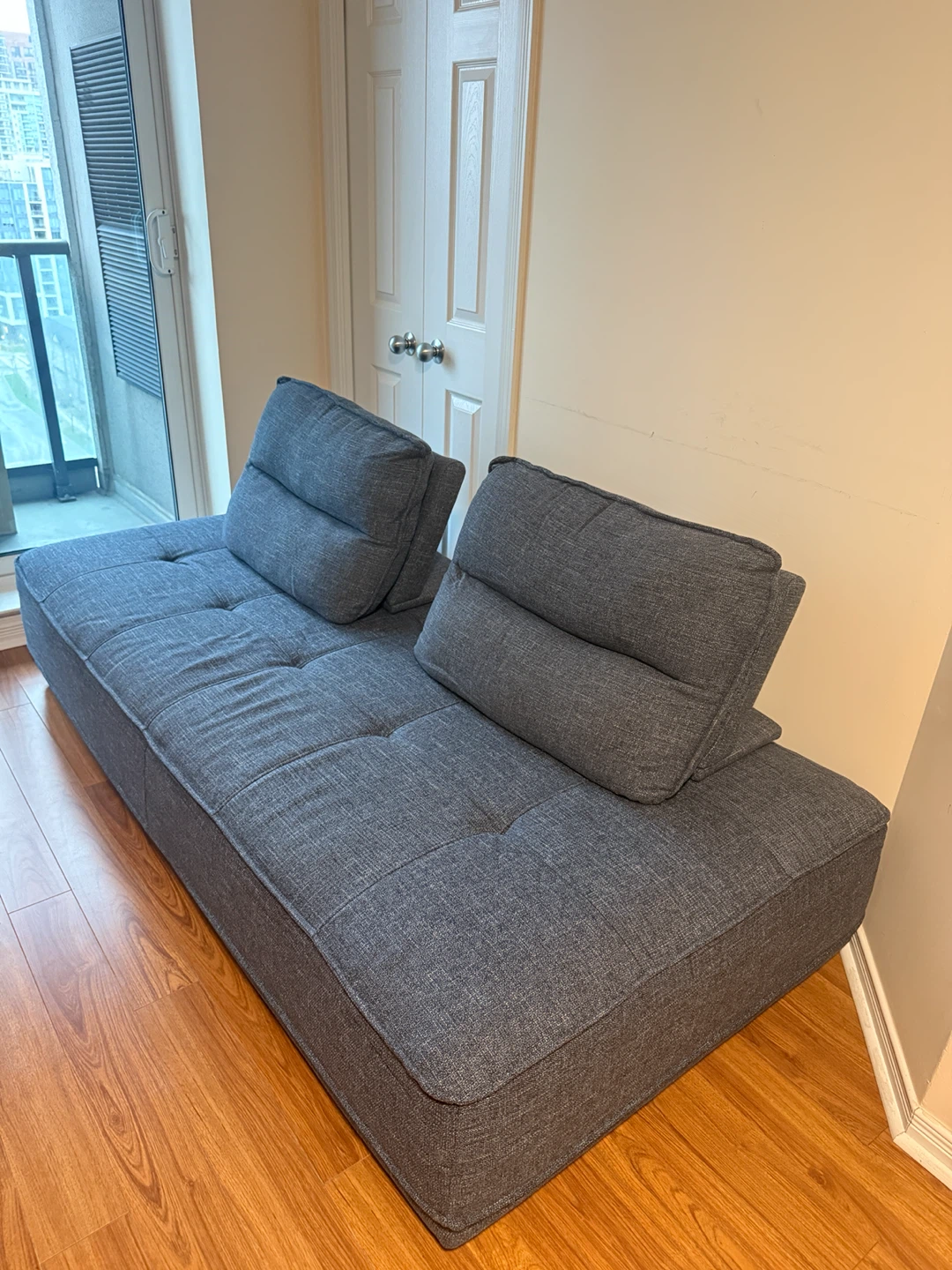 Grey Sofa Daybed with Two Cushions - photo 4