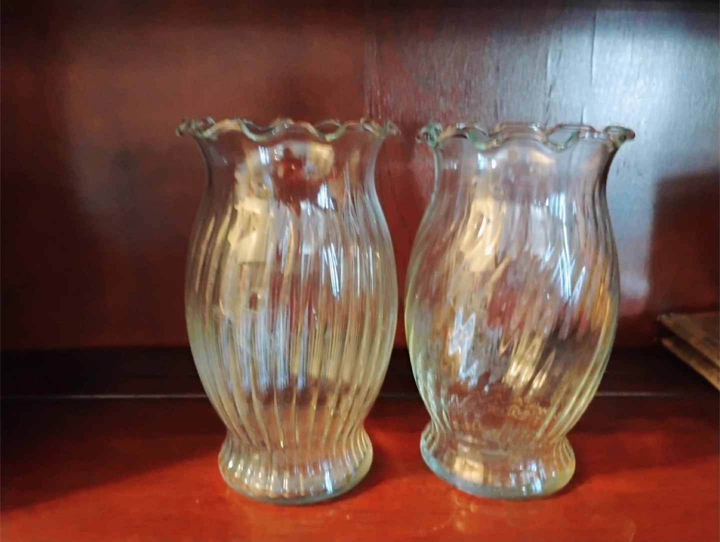 2 Glass Hurricane Lamp Shades - photo 2