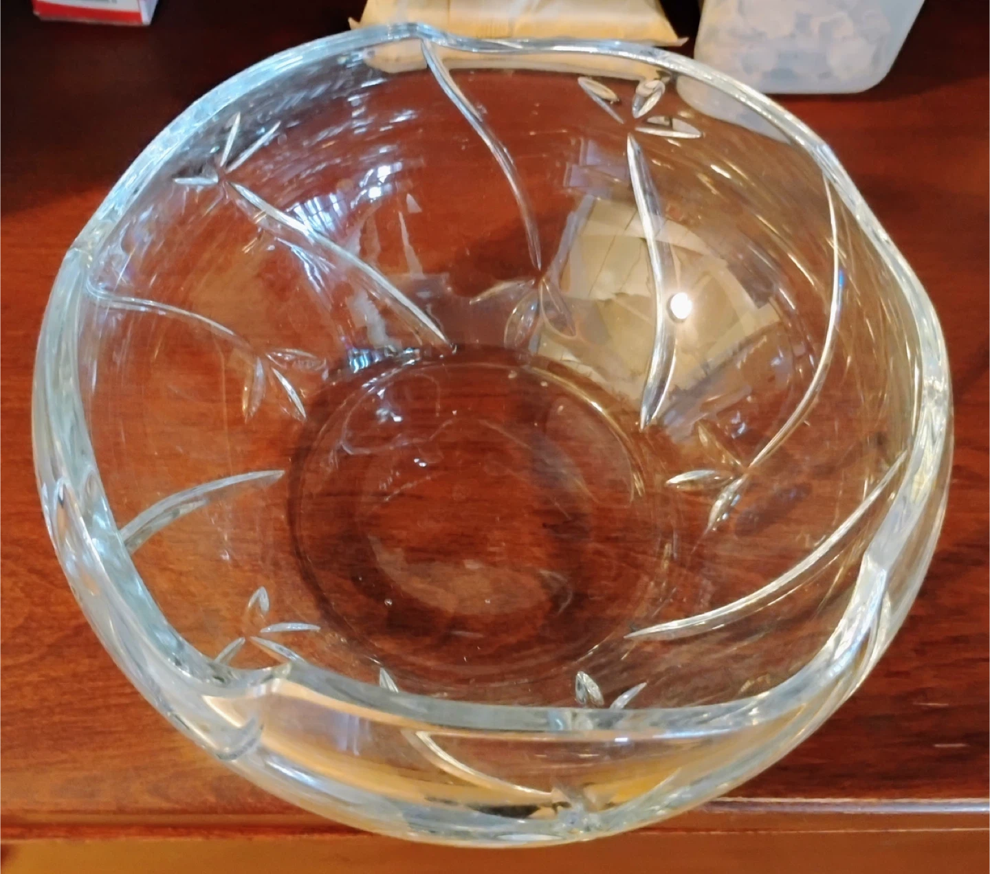 Crystal Glass Serving Bowl - photo 3