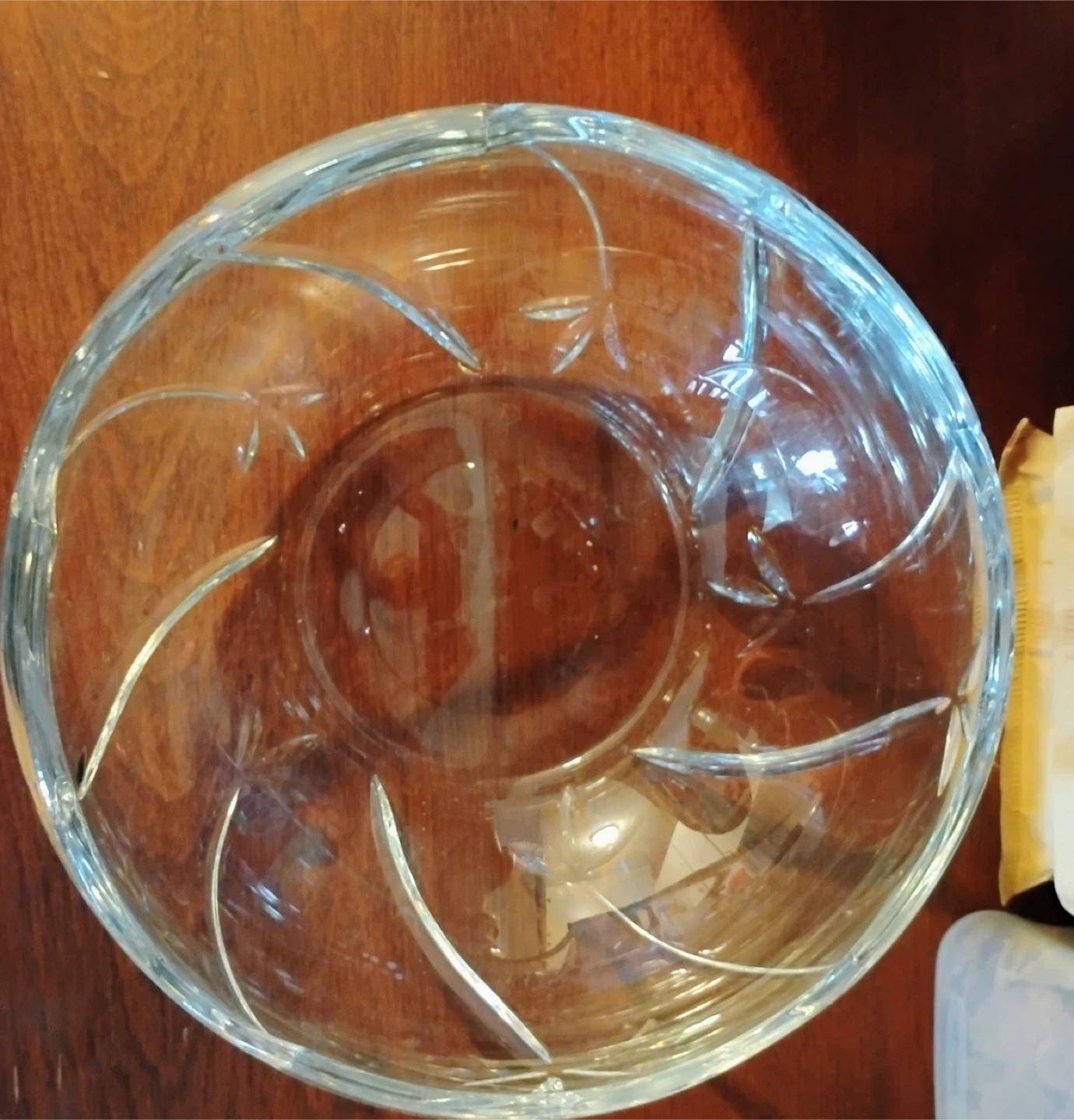 Crystal Glass Serving Bowl - photo 2