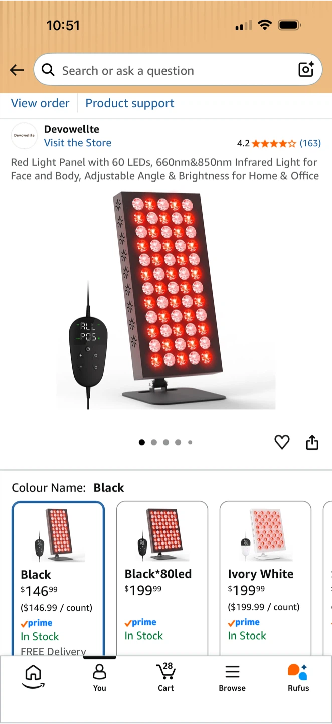 Devowellte Red Light Panel 60 LEDs - photo 2
