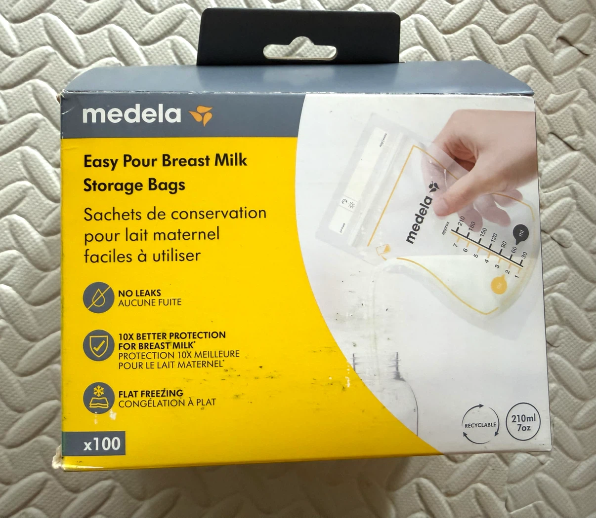 Medela Easy Pour Breast Milk Storage Bags - 210ml (100 Count)