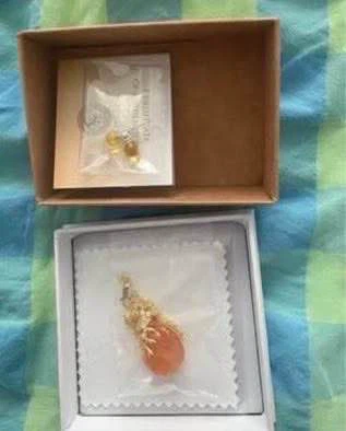 Amber earrings & Amber necklace (New) (Both together for $5)