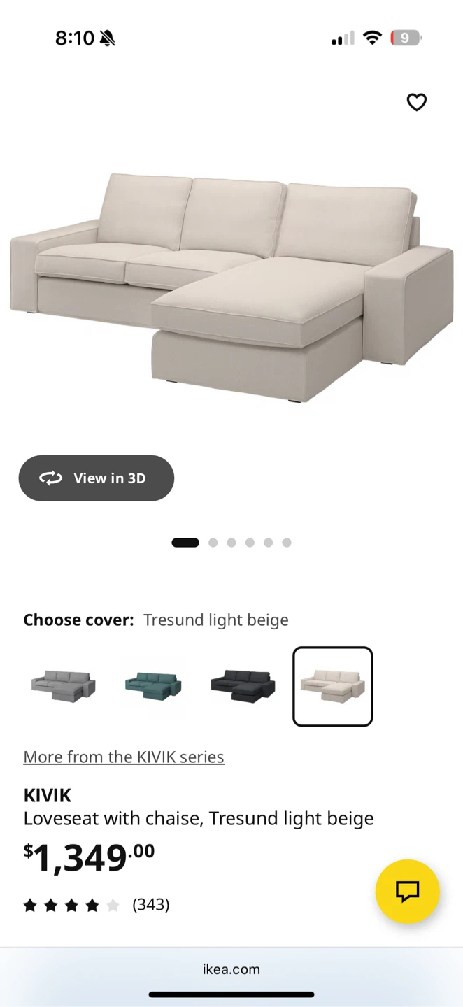Kivik ikea couch - photo 3