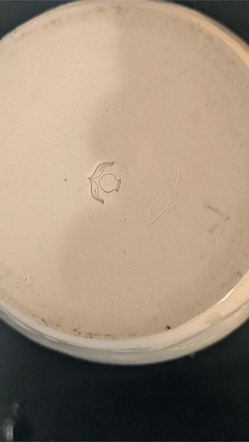 White Ceramic Vase with Abstract Design - photo 5