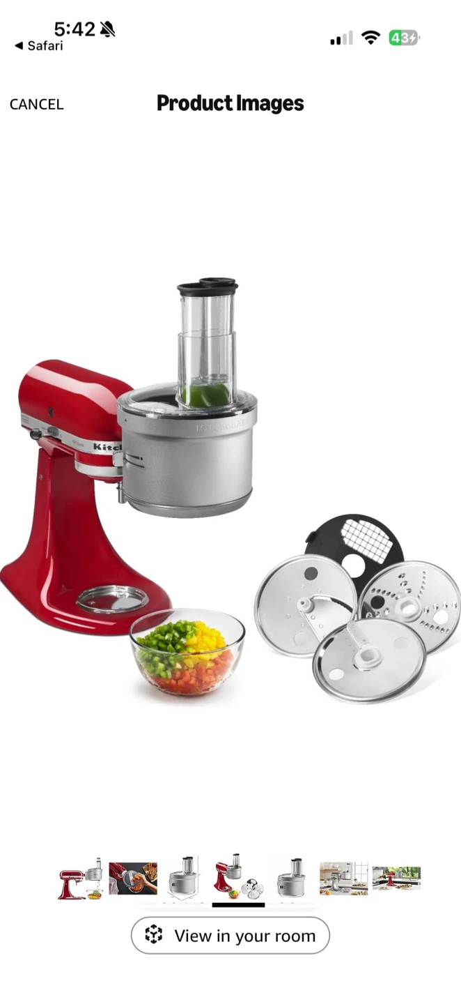 KitchenAid Food Processor Attachment with Dicing Kit