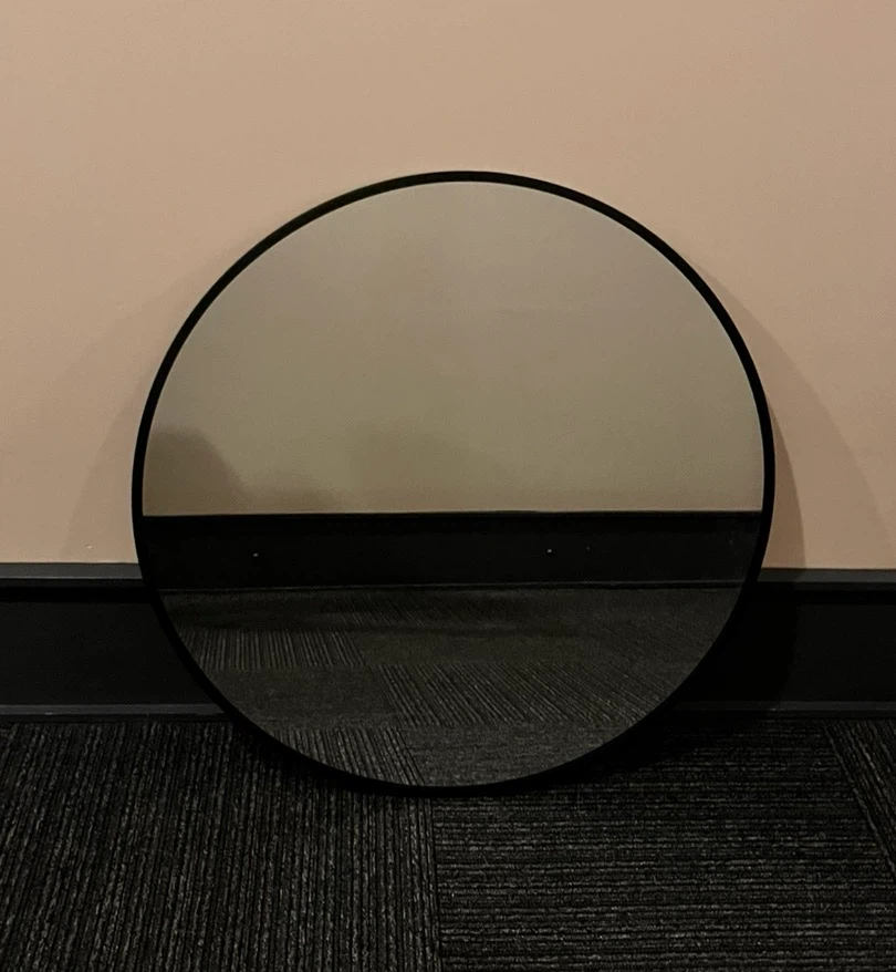 28” Round Wall Mirror in Metal frame - photo 4