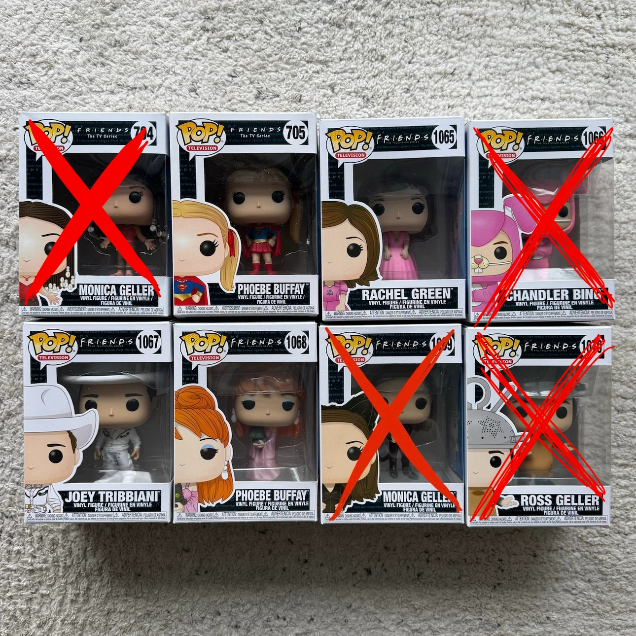 Funko Pop Friends tv show (4 total)