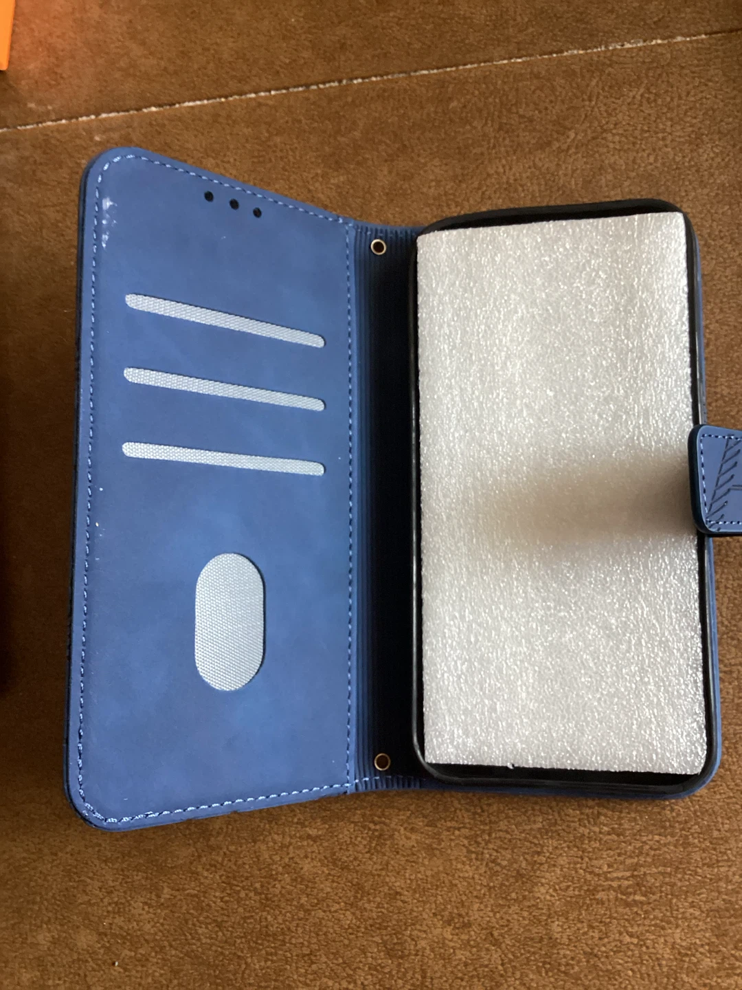 Blue Folio Wallet Phone Case with Wrist Strap - photo 2
